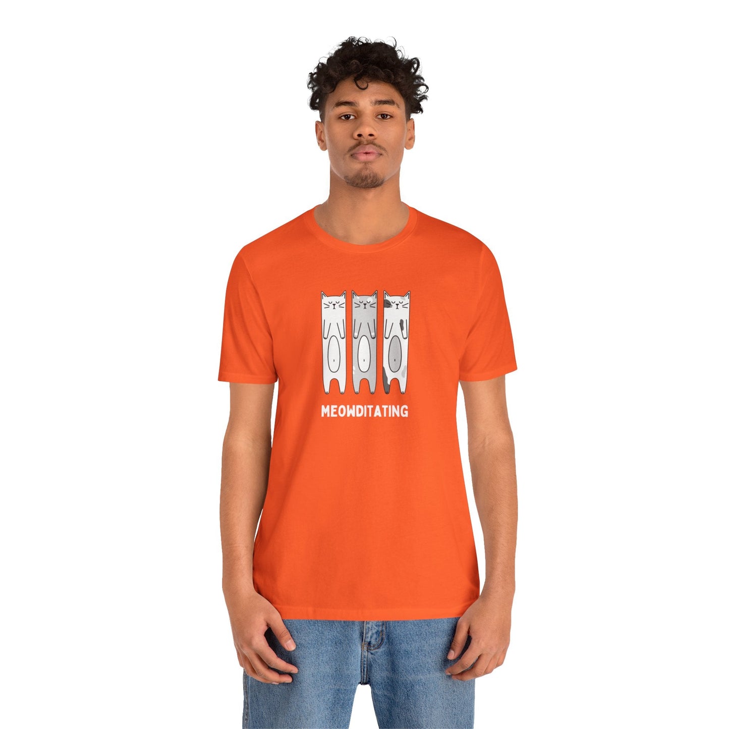 Funny Cat Shirt | Meowditating (Grey) - House of VV