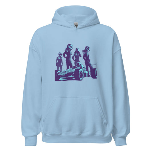 Racing Hoodie | Revved Up | Formula (Blue/Purple) - House of VV