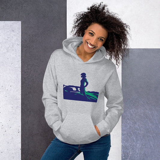 Racing Hoodie | Revved Up | Supercar (Blue/Green) - House of VV