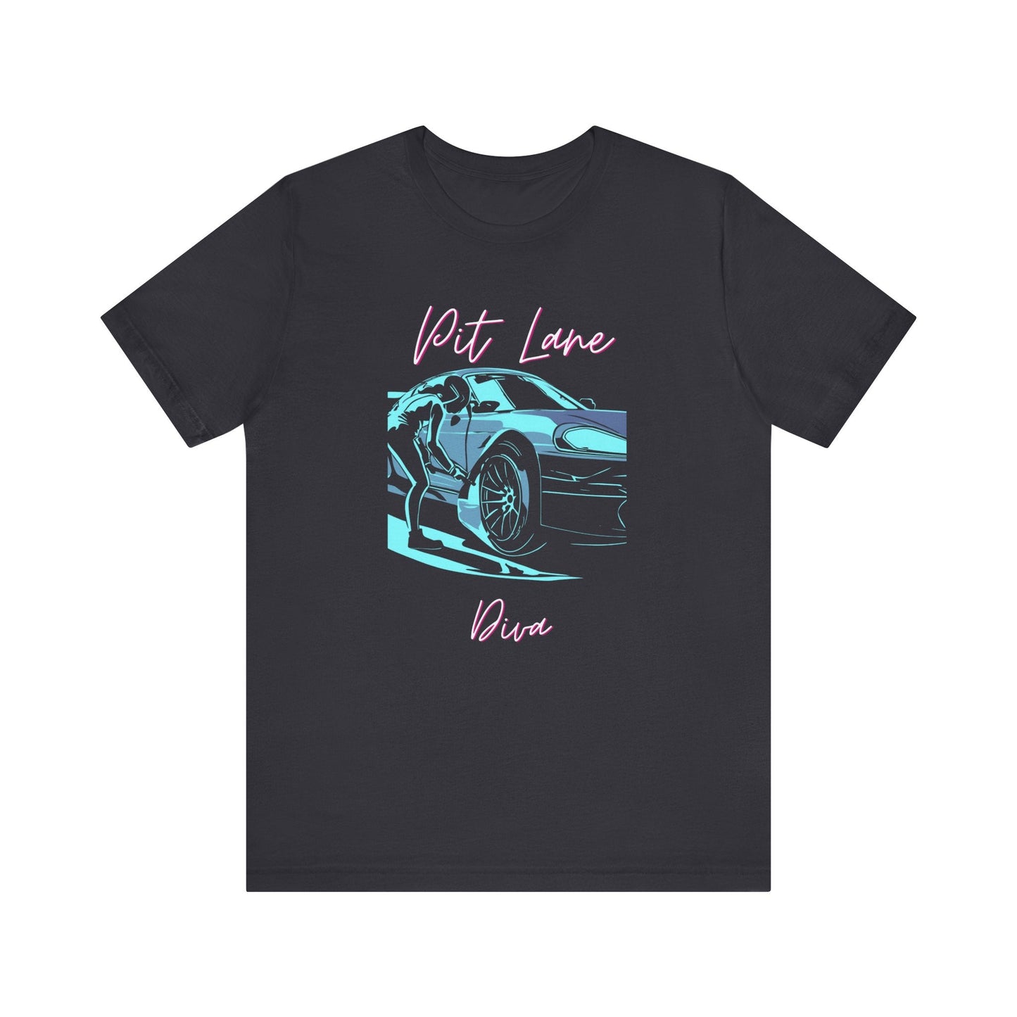 Women's Racing Car T-Shirt | Revved Up | Pit Lane Diva - House of VV