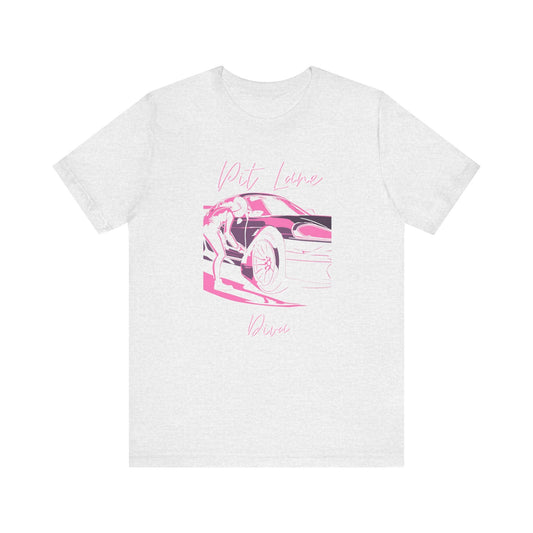 Women's Racing Car T-Shirt | Revved Up | Pit Lane Diva - House of VV