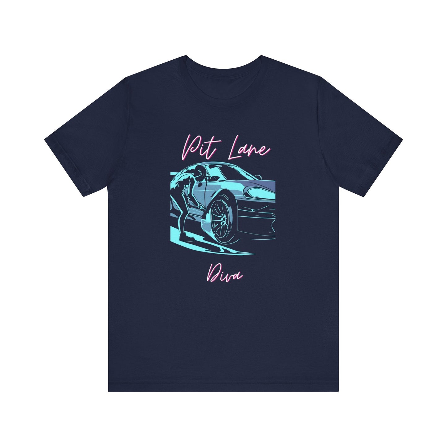Women's Racing Car T-Shirt | Revved Up | Pit Lane Diva - House of VV