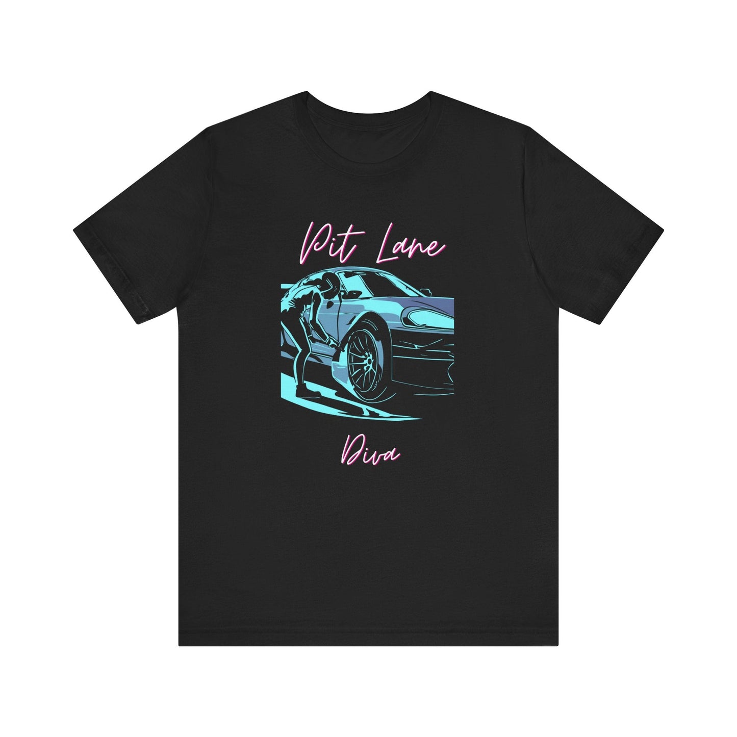 Women's Racing Car T-Shirt | Revved Up | Pit Lane Diva - House of VV