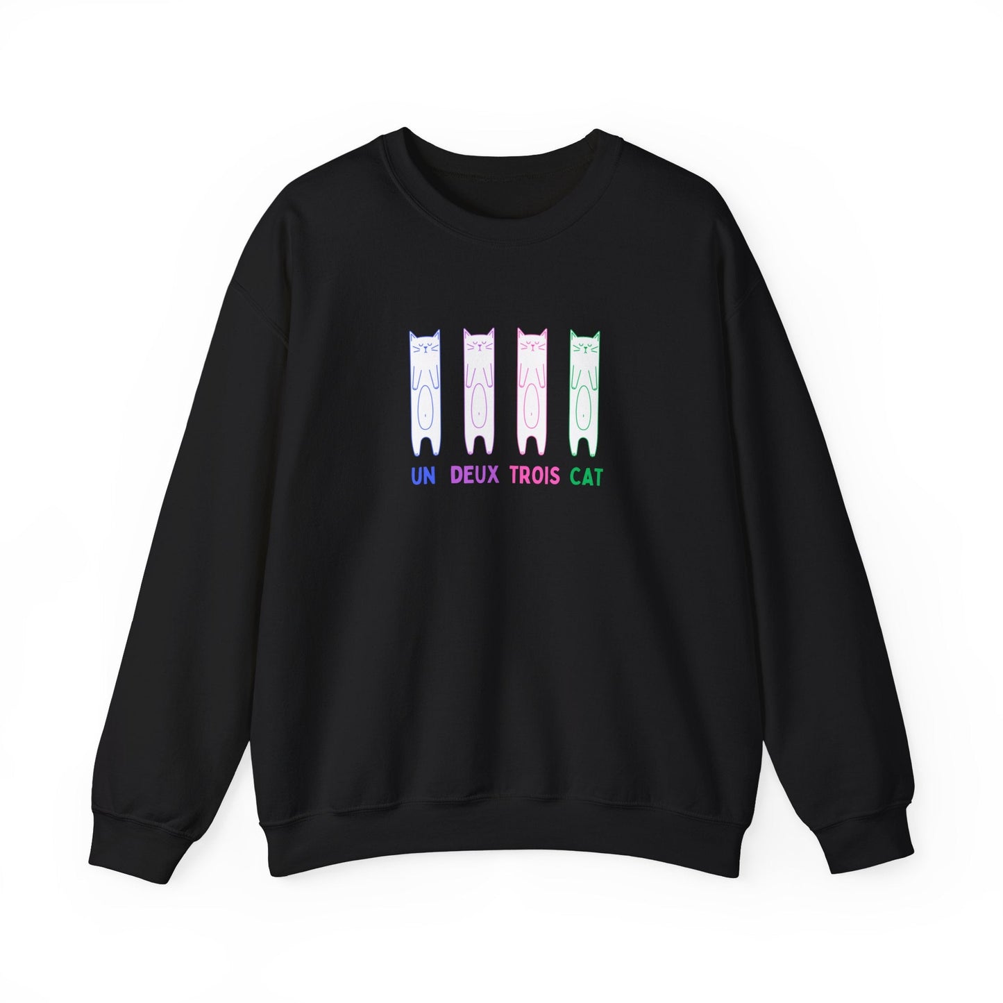 Cat Sweatshirt | Un Deux Trois Cat - House of VV