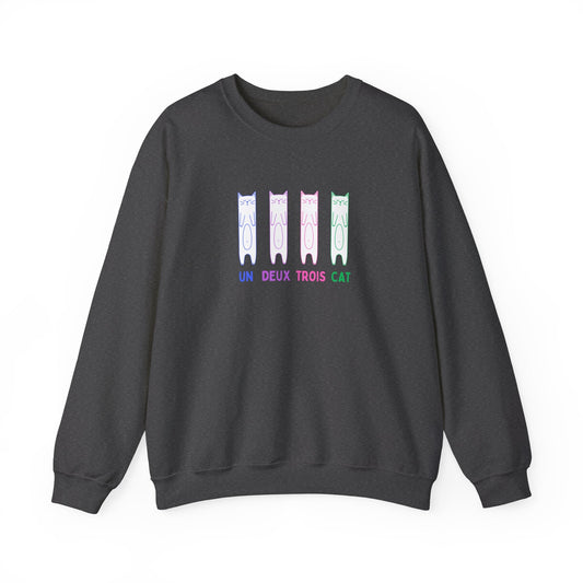 Cat Sweatshirt | Un Deux Trois Cat - House of VV