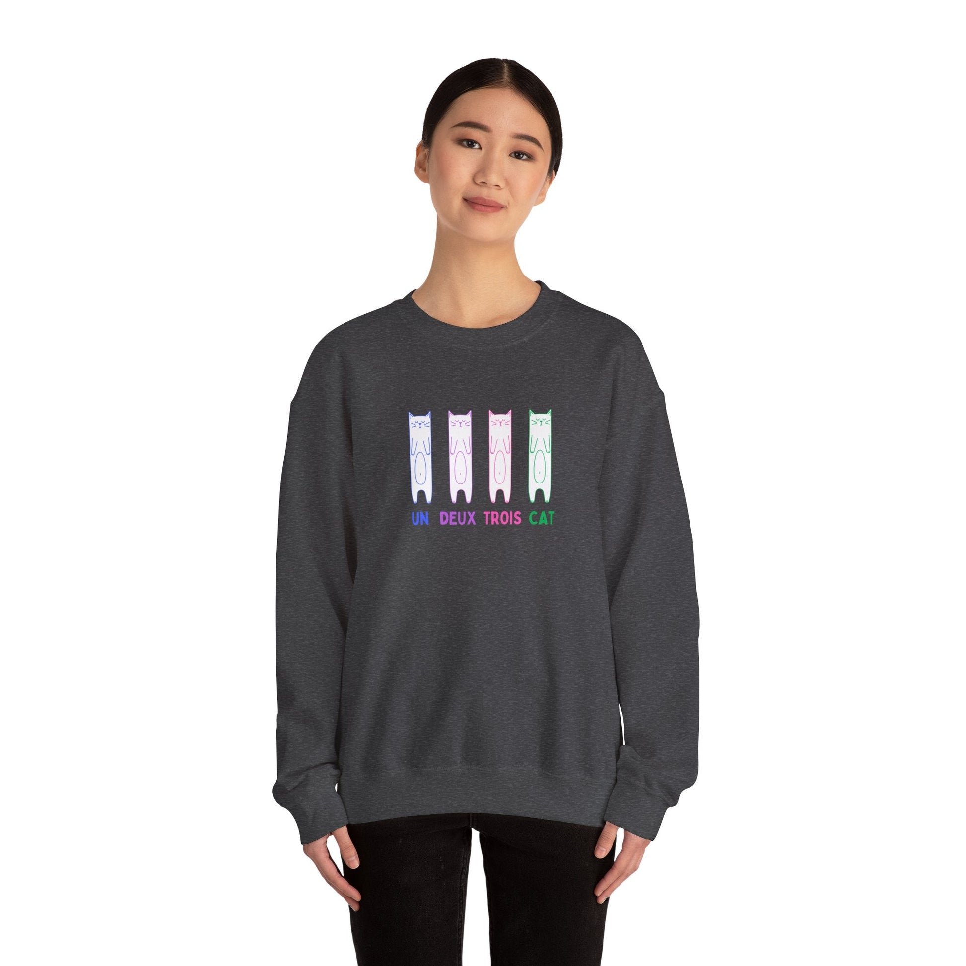 Cat Sweatshirt | Un Deux Trois Cat - House of VV