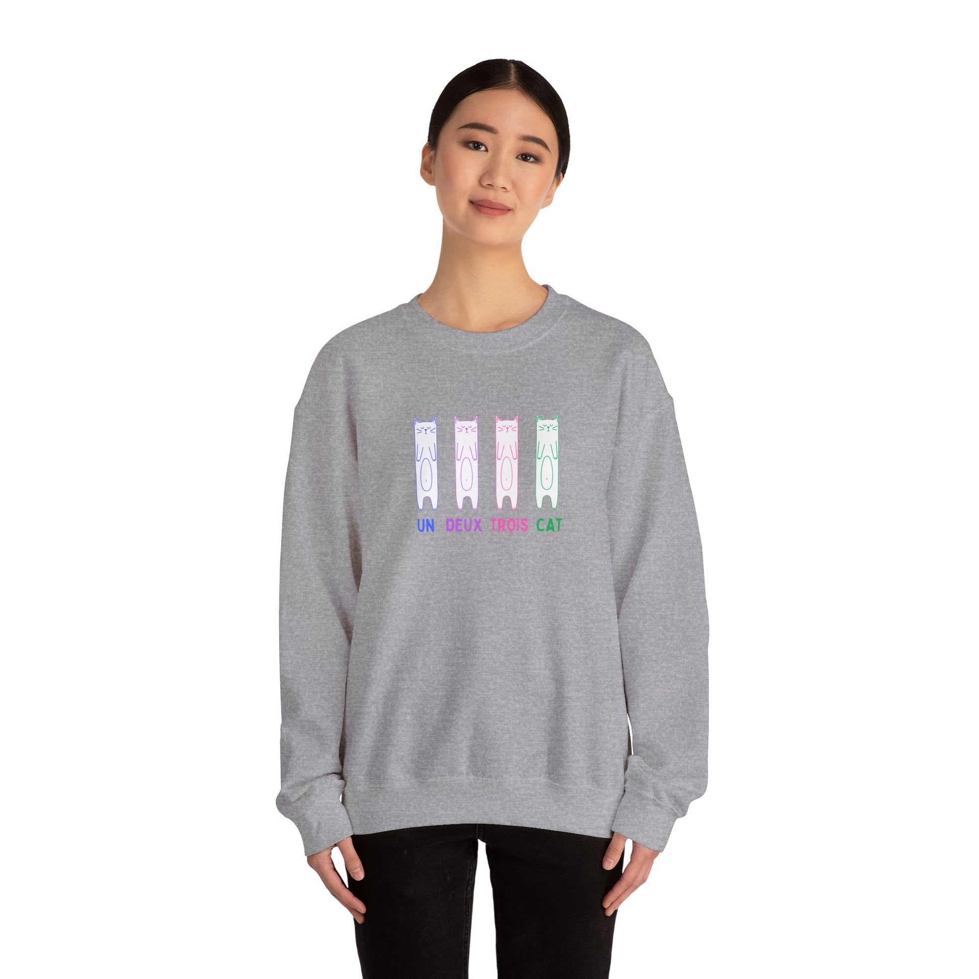 Cat Sweatshirt | Un Deux Trois Cat - House of VV