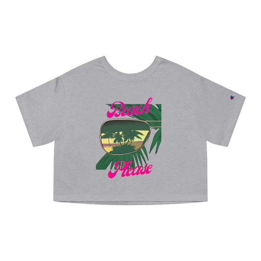 Champion Women's Crop T Shirt | Beach Please - House of VV