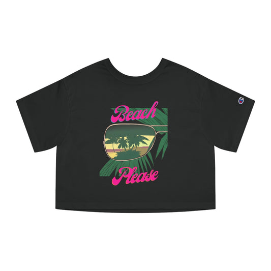 Champion Women's Crop T Shirt | Beach Please - House of VV