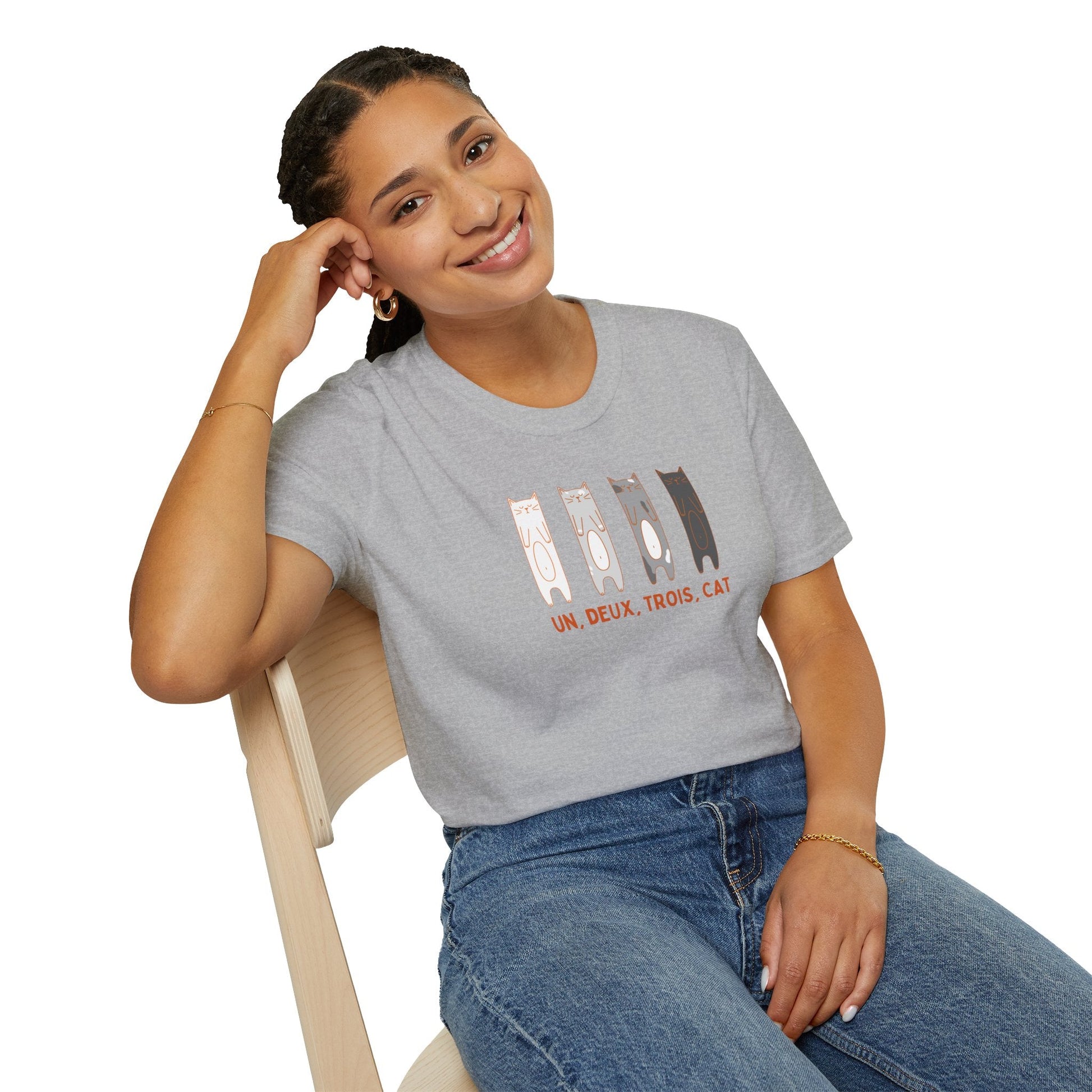 Funny Cat Shirt | Meowditating (Orange) - House of VV