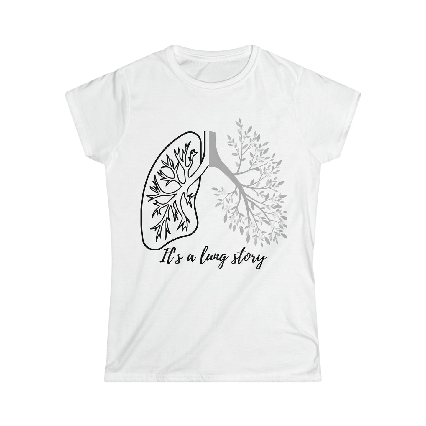 Lung Cancer T-shirt (Black) - House of VV