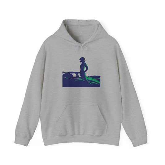 Racing Hoodie | Revved Up | Supercar (Blue/Green) - House of VV