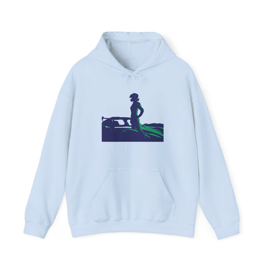 Racing Hoodie | Revved Up | Supercar (Blue/Green) - House of VV