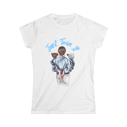 Women Twin Mom Shirt (Blue) - House of VV