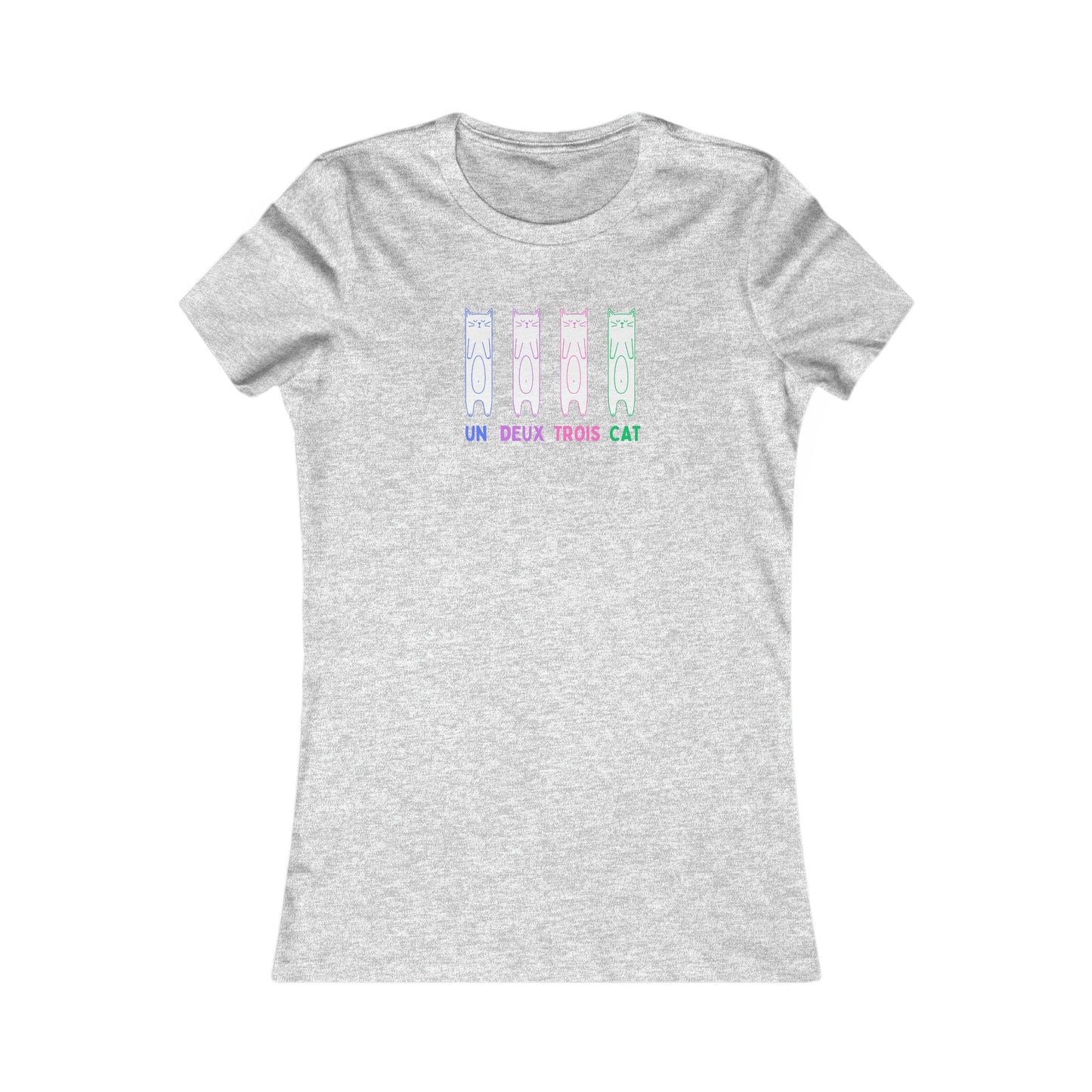 Women's Funny Cat Shirt | Un Deux Trois Cat - House of VV