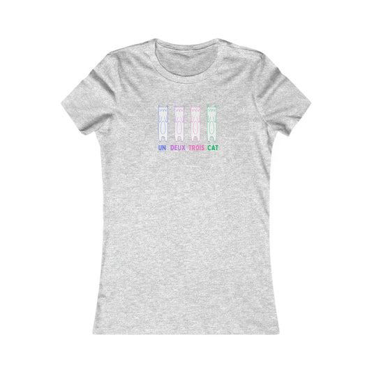 Women's Funny Cat Shirt | Un Deux Trois Cat - House of VV