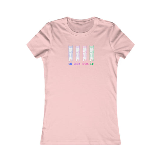 Women's Funny Cat Shirt | Un Deux Trois Cat - House of VV