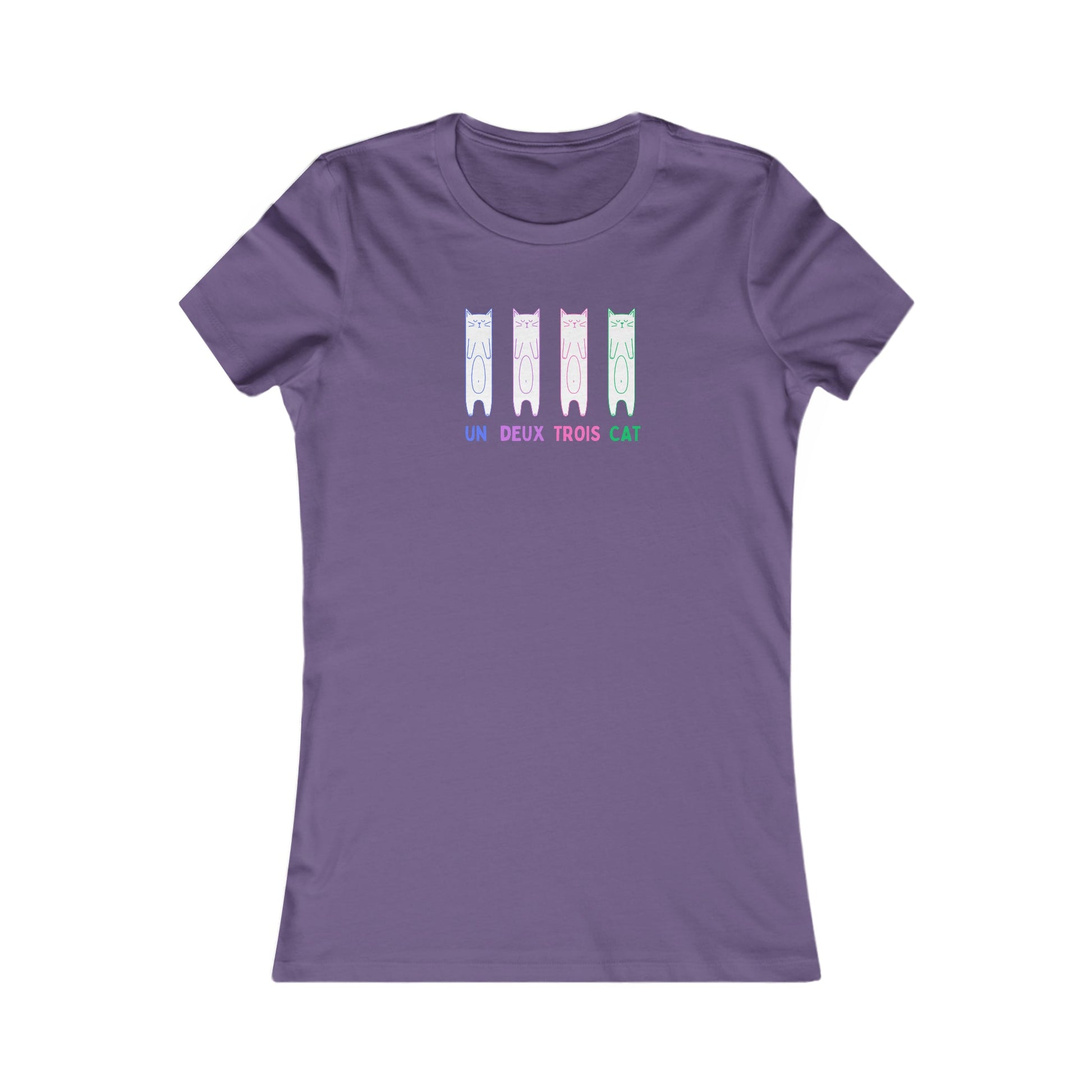 Women's Funny Cat Shirt | Un Deux Trois Cat - House of VV