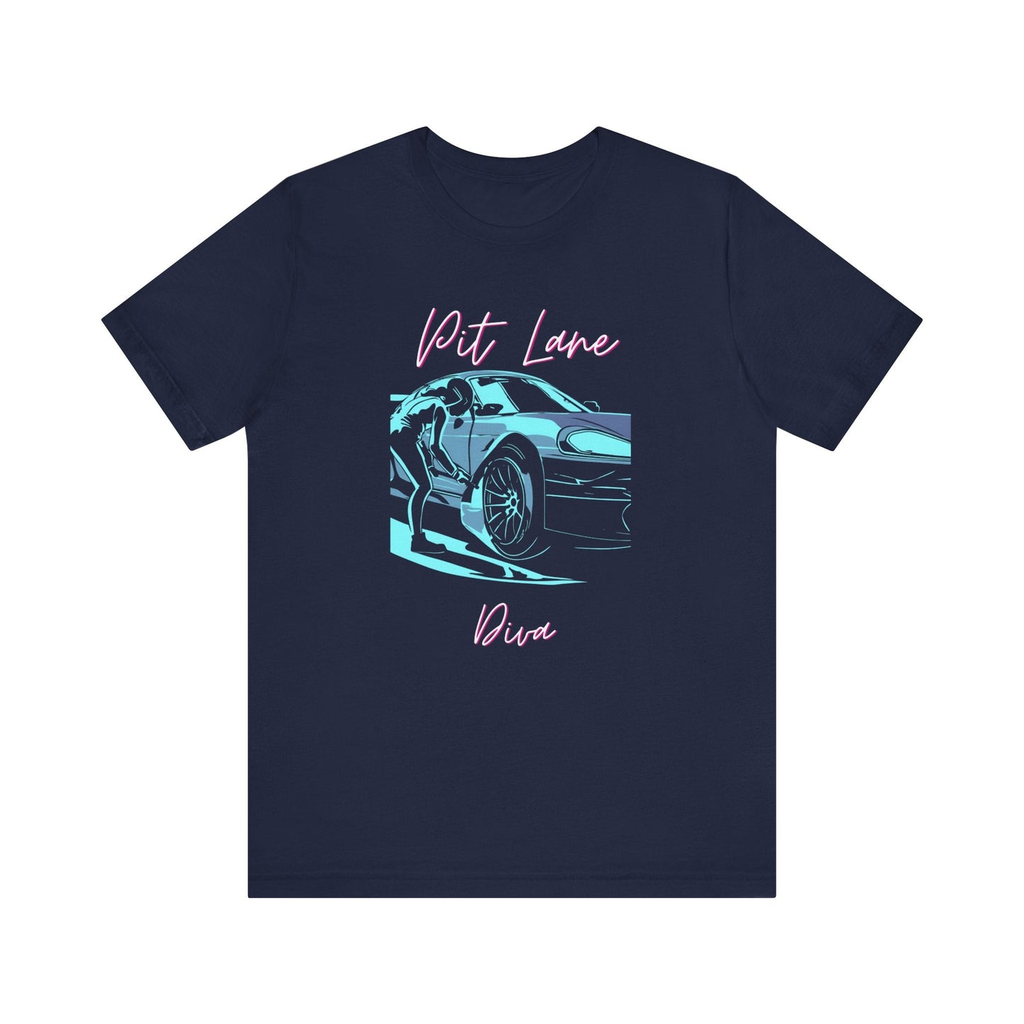 Women's Racing Car T-Shirt | Revved Up | Pit Lane Diva - House of VV