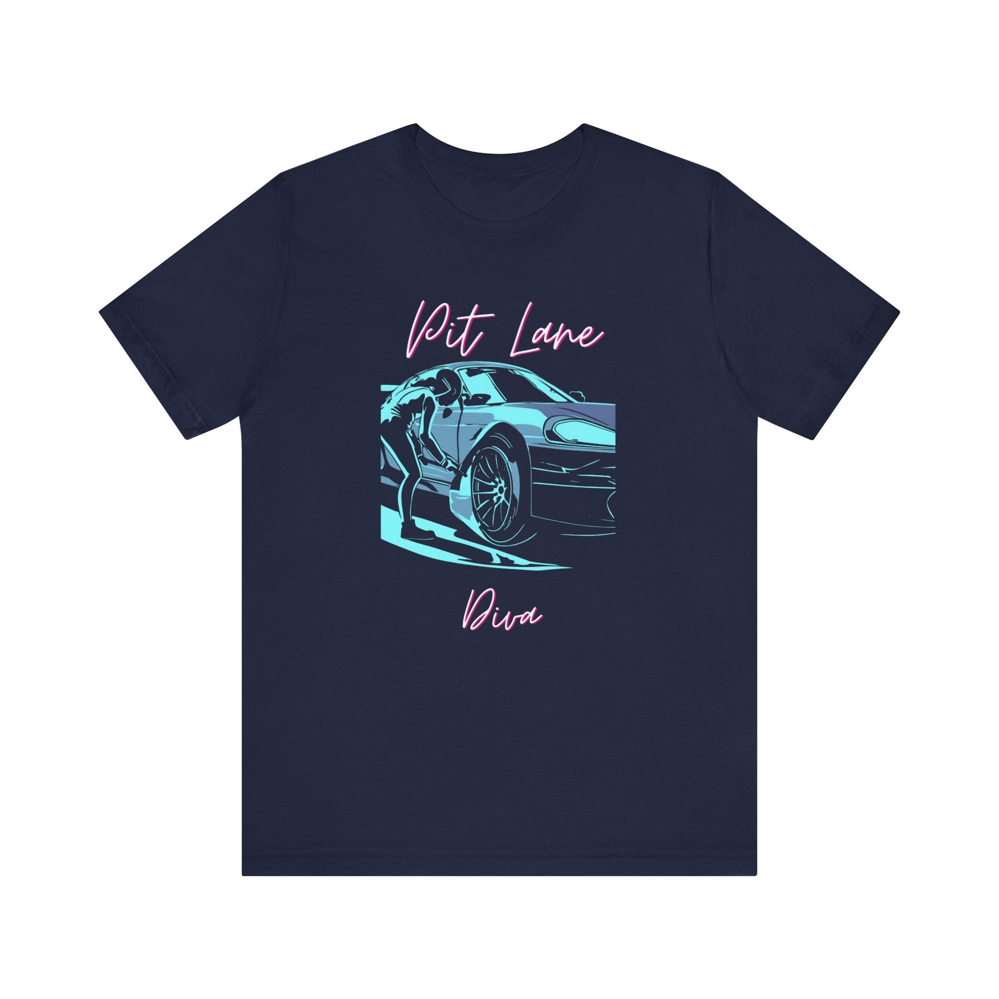 Women's Racing Car T-Shirt | Revved Up | Pit Lane Diva - House of VV
