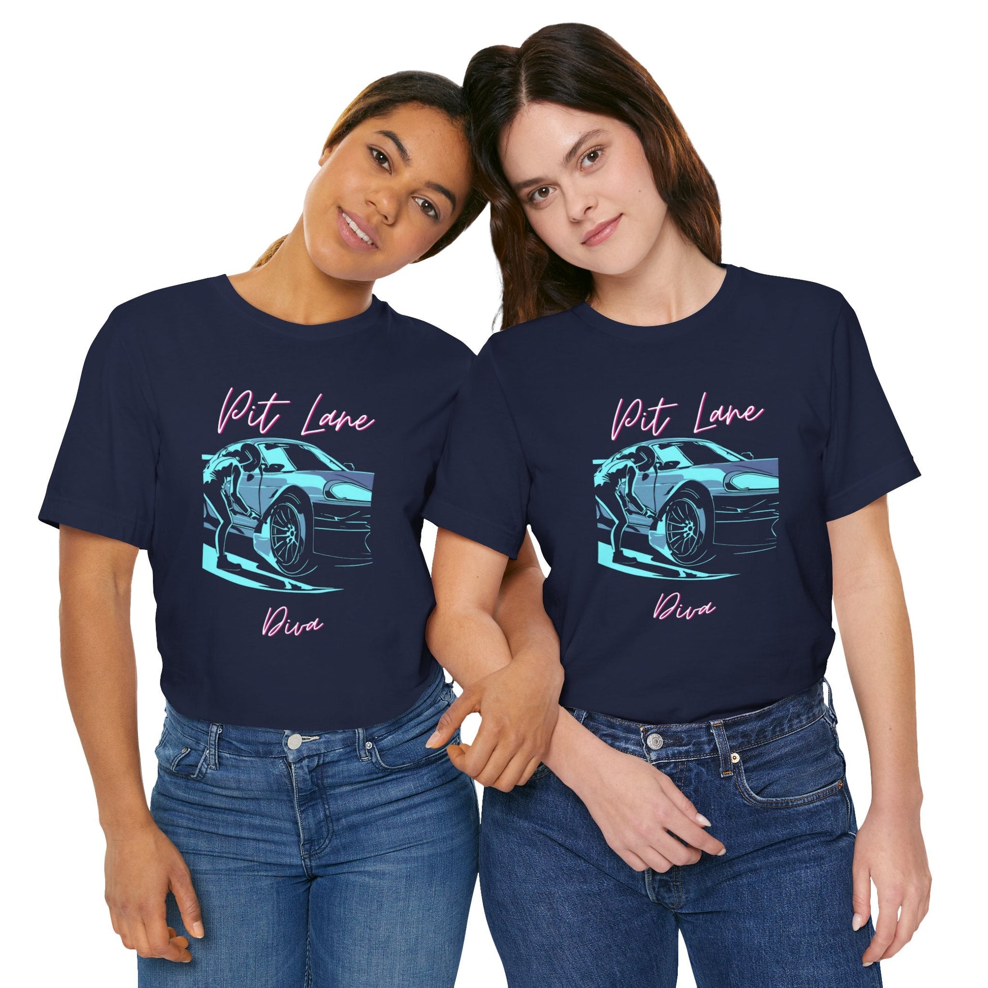 Women's Racing Car T - Shirt | Revved Up | Pit Lane Diva - House of VV