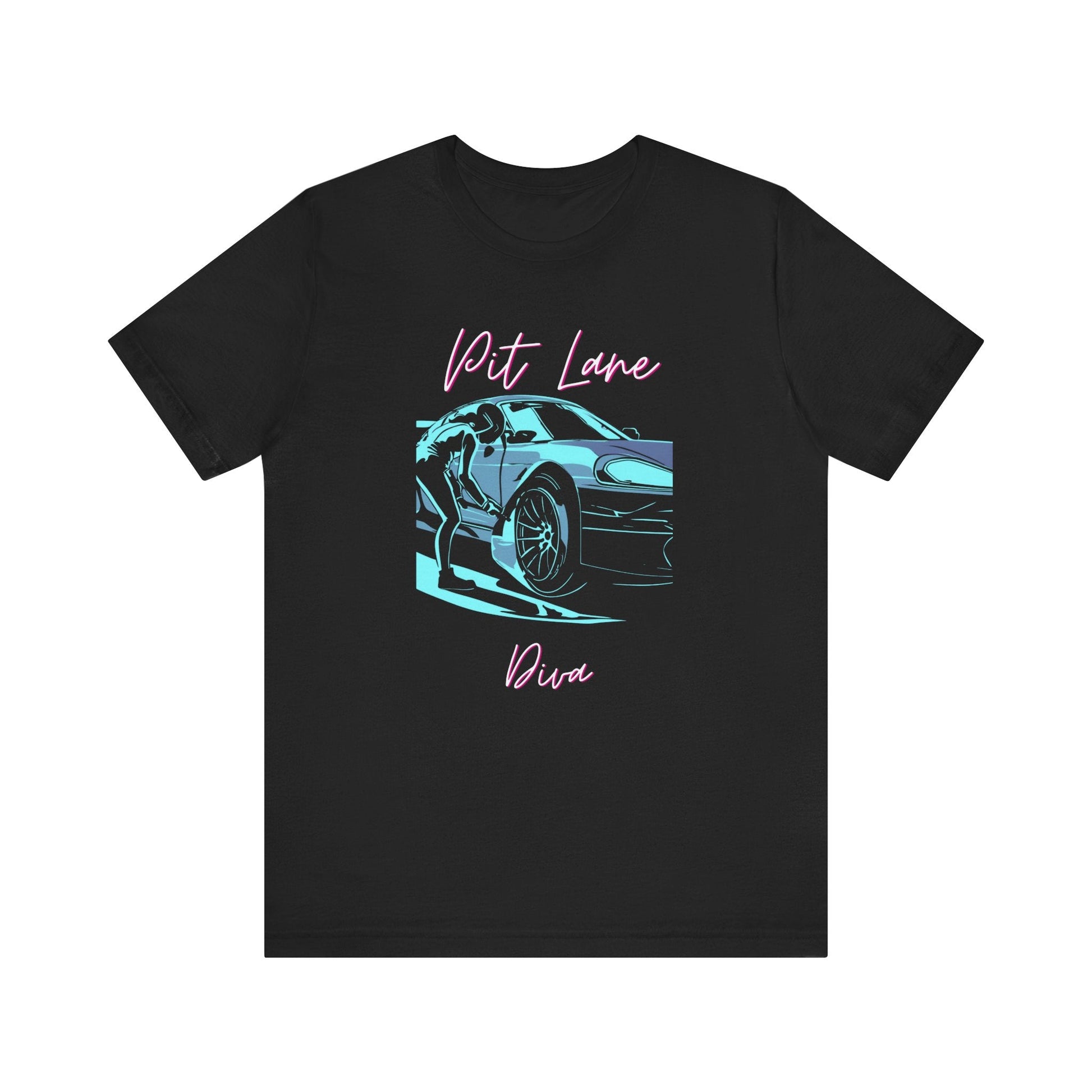 Women's Racing Car T-Shirt | Revved Up | Pit Lane Diva - House of VV